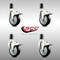 Service Caster 4 Inch 316SS Black Poly Swivel 1-5/8 Inch Expanding Stem Caster Set Lock Brake SCC-SS316TTLEX20S414-PPUB-BLK-158-4 - alternate 3